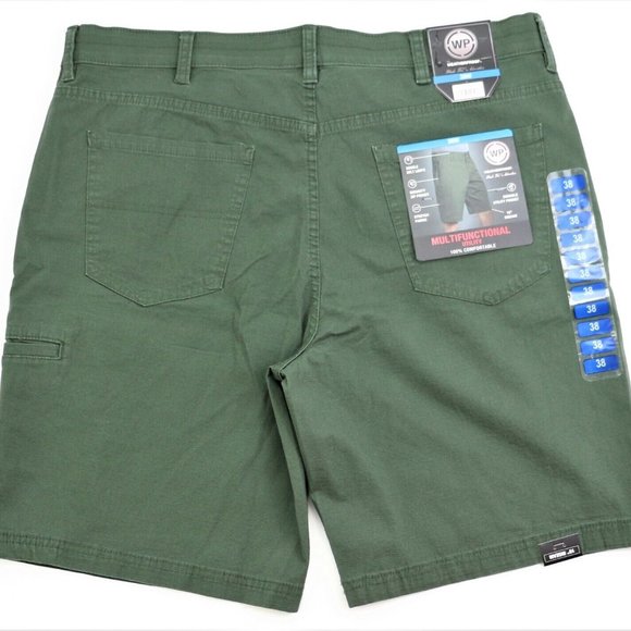New Weatherproof Size 44  Men's Ripstop Utility Shorts 10" Inseam Ivy Green WP - Picture 12 of 12